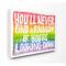 Stupell Industries Find A Rainbow Watercolor Typography Canvas Wall Art